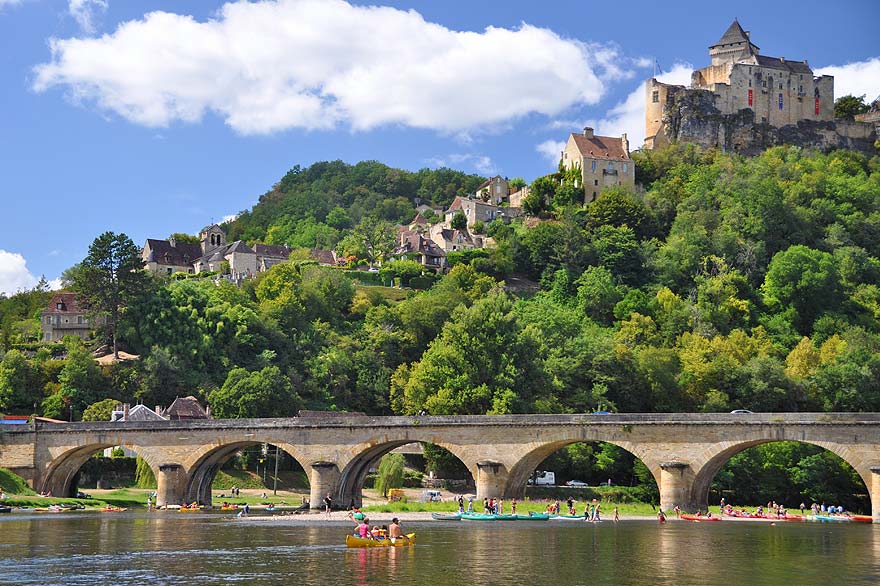 Canoë sur la Dordogne à Castelnaud