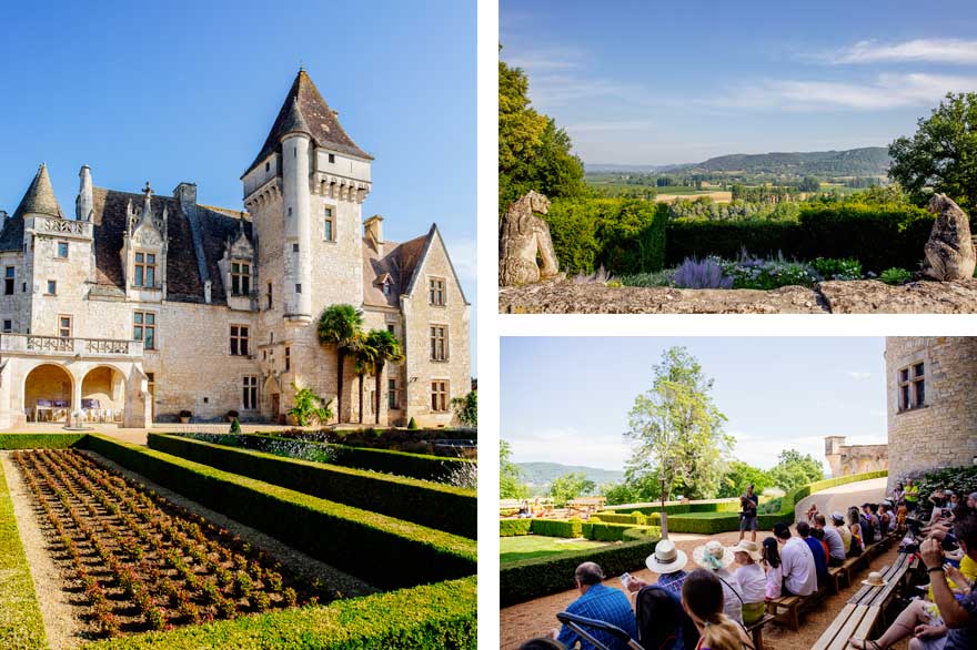 Spectacle de rapaces au château des Milandes