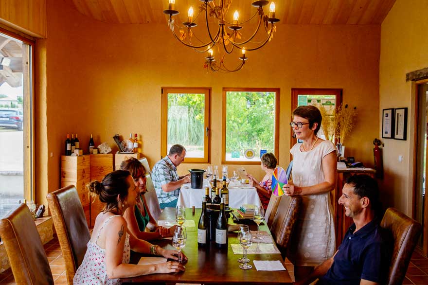 Viste dégustation au Château Feely à Saussignac