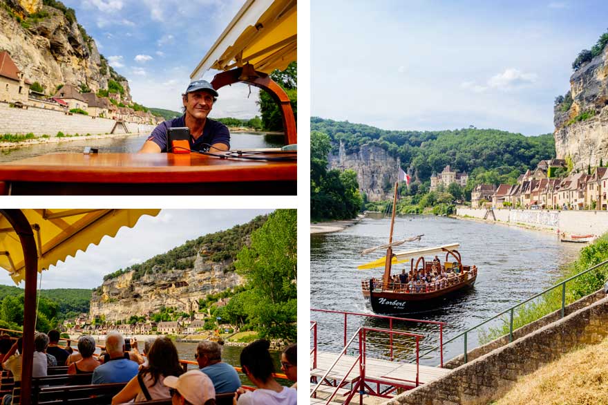 Promenade en gabare sur la rivière Dordogne à La Roque Gageac