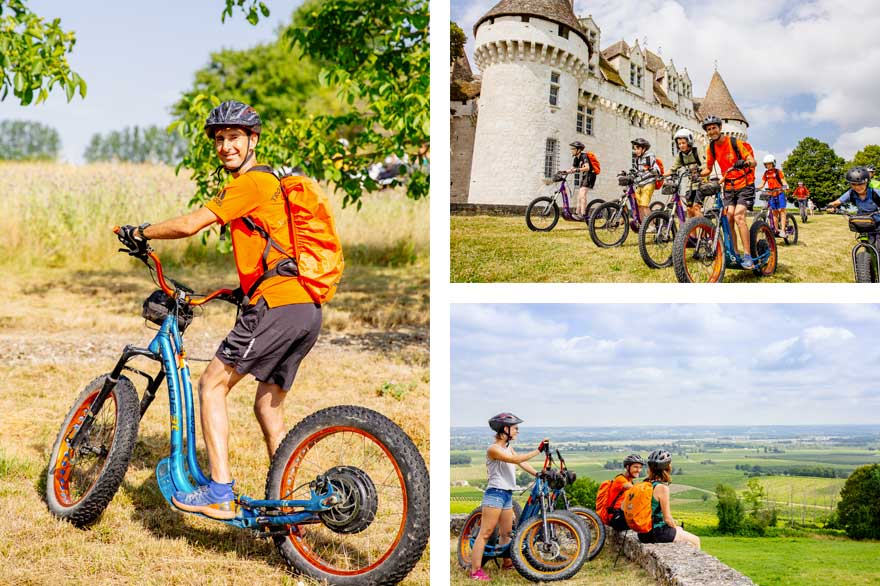 Randonnée en trottinette électrique en Dordogne